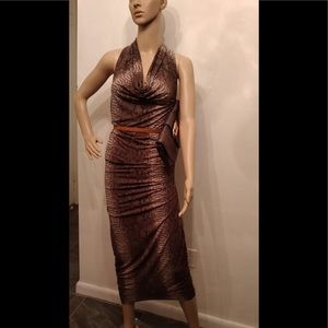 Michael Kors stretch animal print dress size small